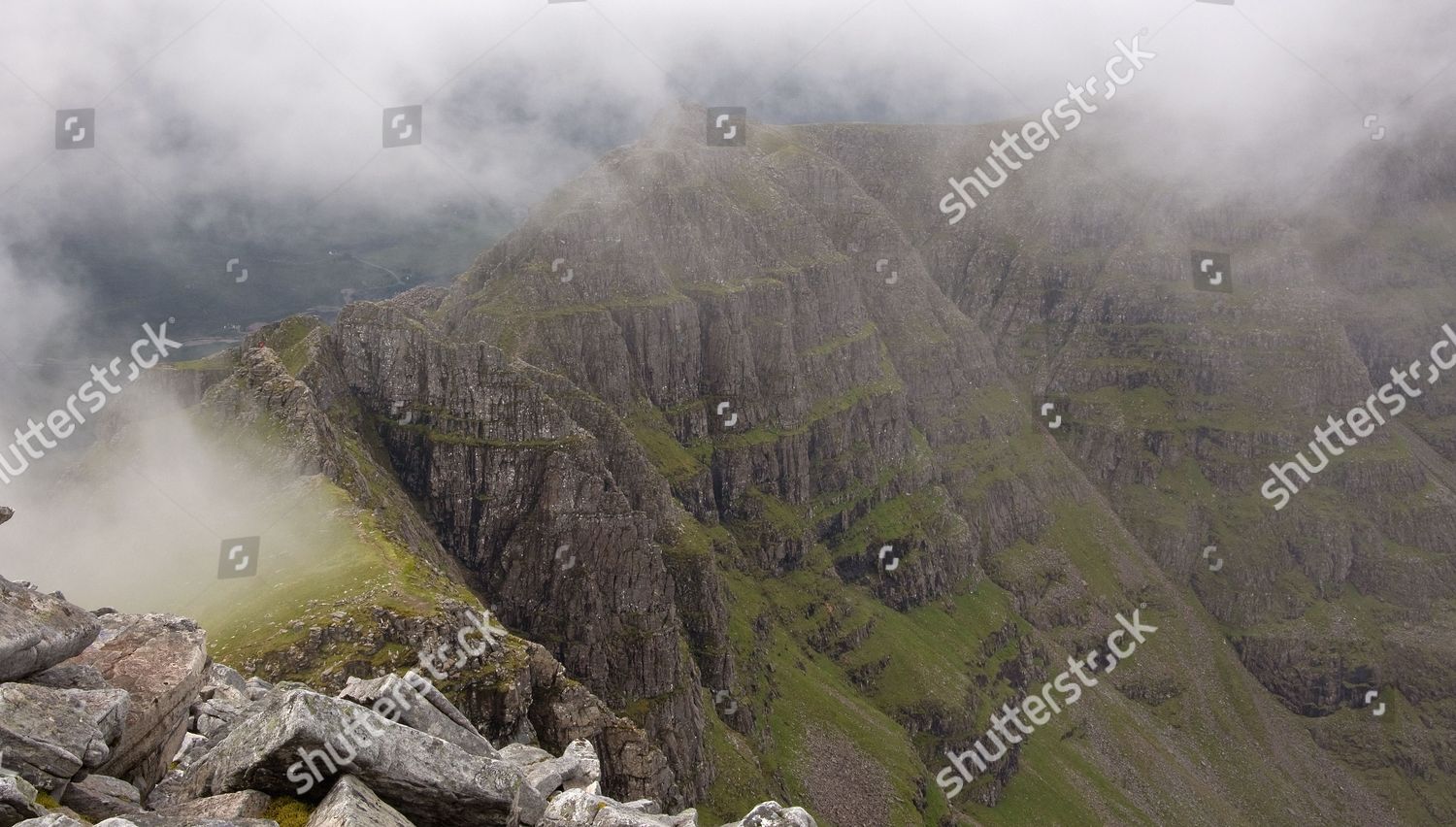 Mountain Misty Weather Liathach Torridon Hills Editorial Stock Photo