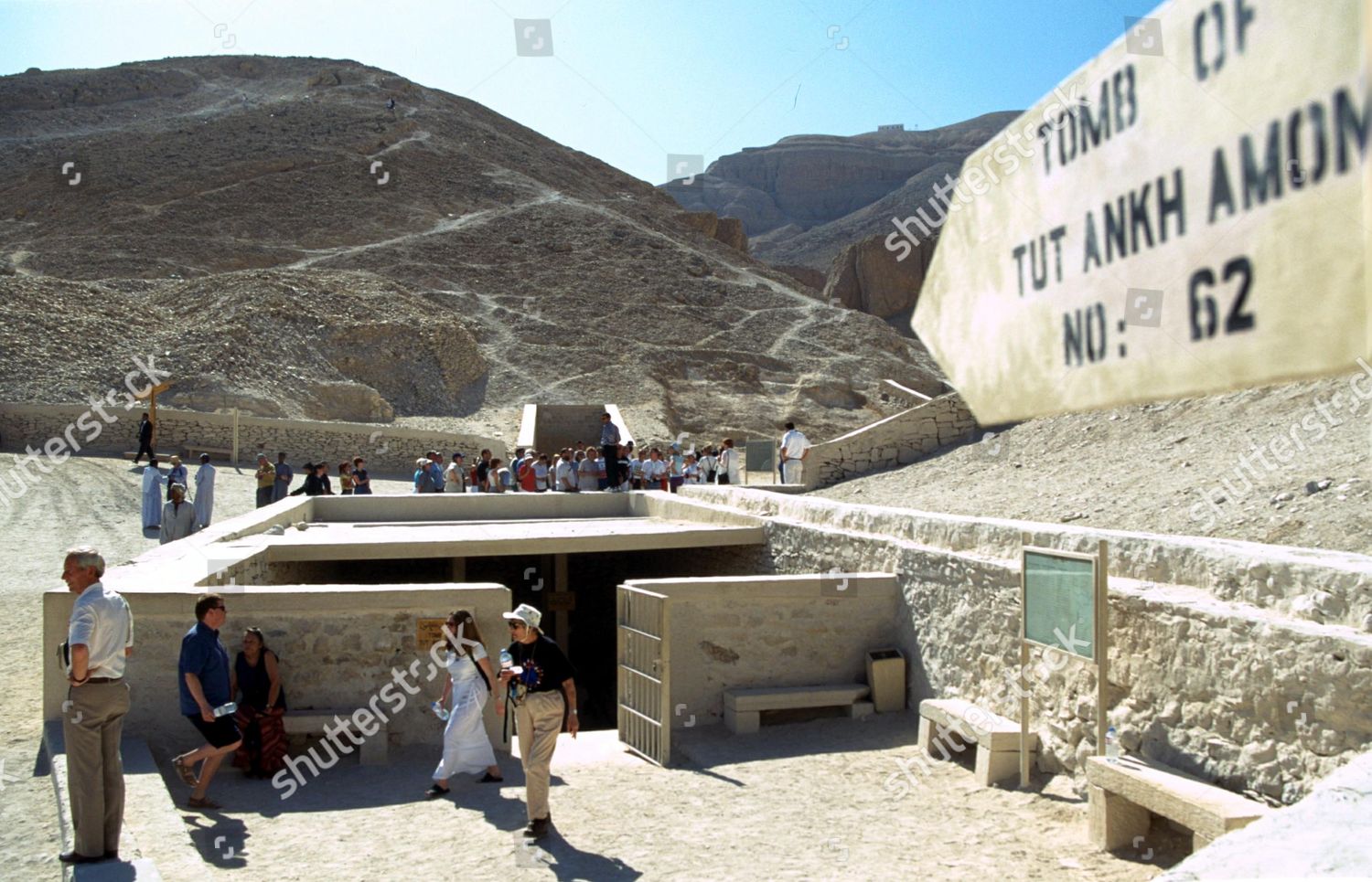 Tourists Tomb Tutankhamun Valley Kings Editorial Stock Photo Stock