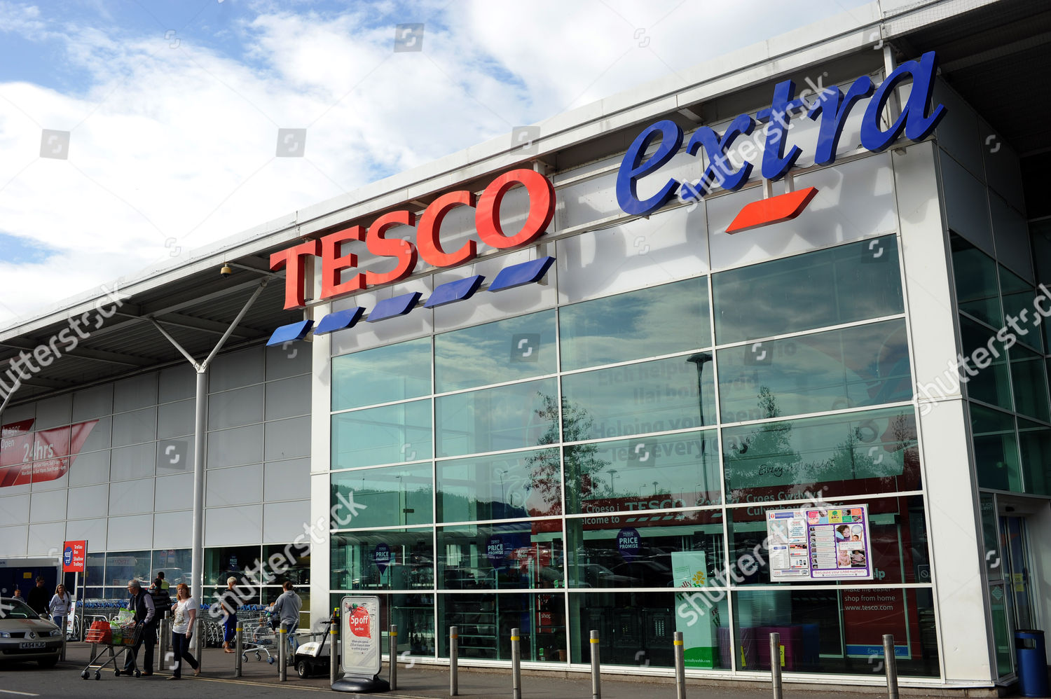 Tesco Extra Supermarket Cardiff Editorial Stock Photo - Stock Image ...