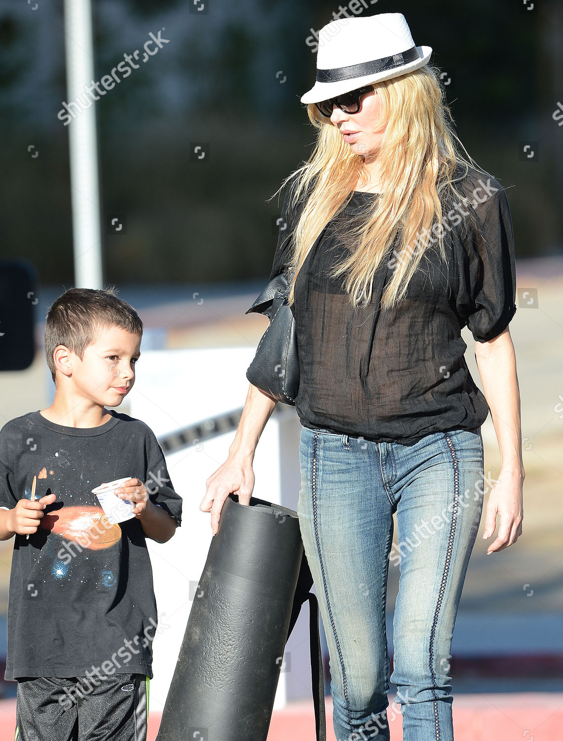 Brandi Glanville Son Jake Cibrian Editorial Stock Photo - Stock Image ...