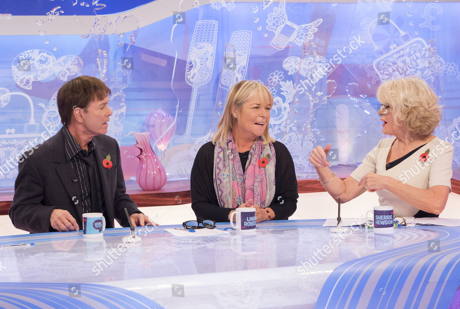 Sir Cliff Richard Linda Robson Sherrie Editorial Stock Photo Stock