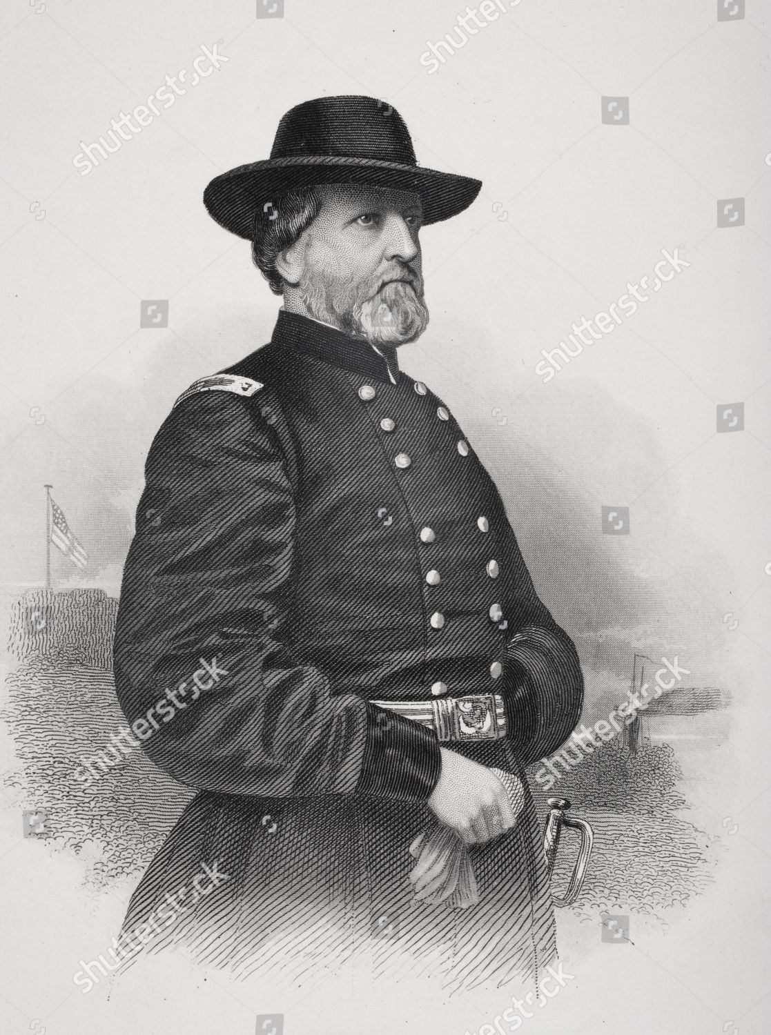 H Thomas 1816 1870 Union Editorial Stock Photo Stock Image