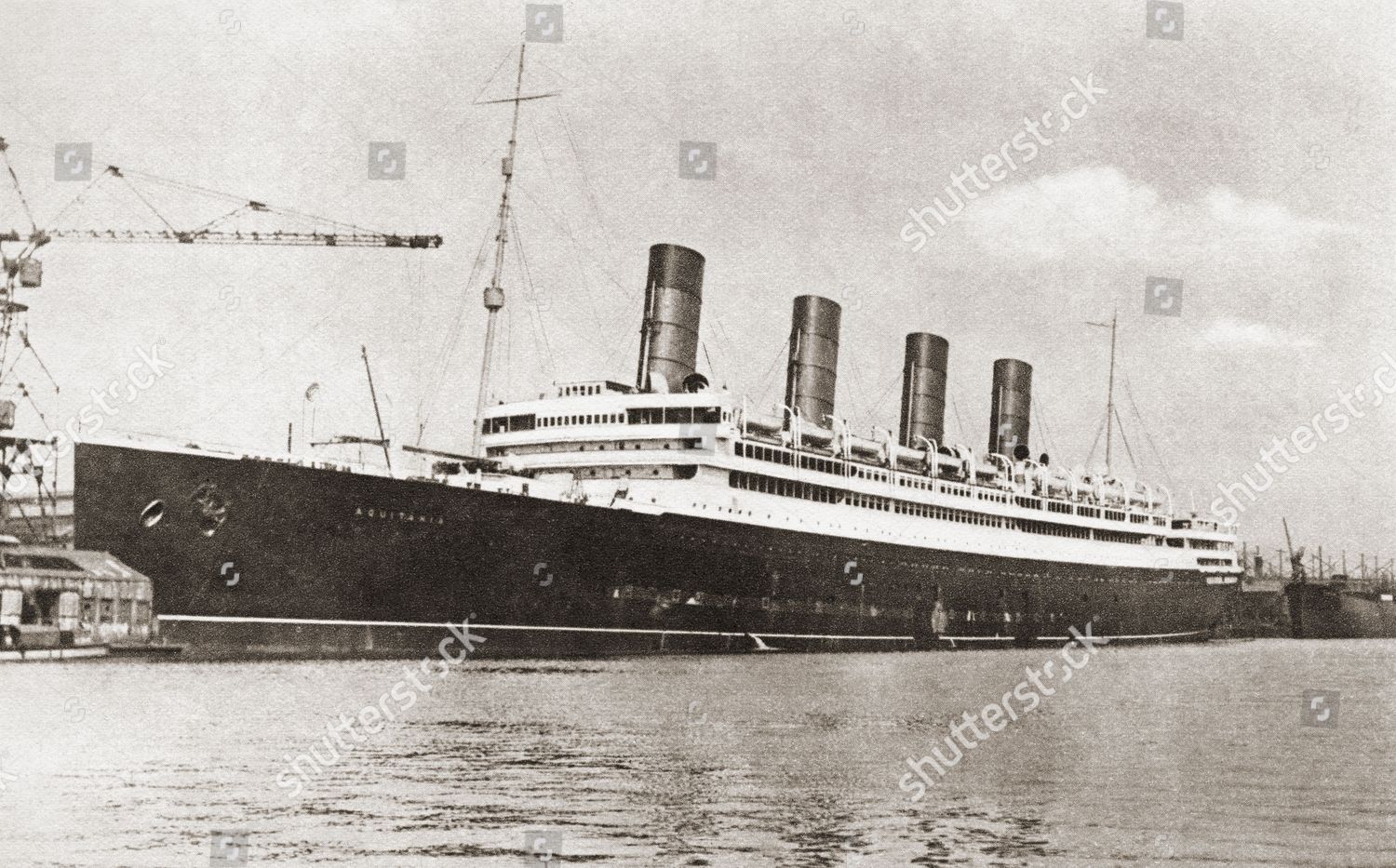 Rms Aquitania Cunard Line Ocean Liner Editorial Stock Photo - Stock ...