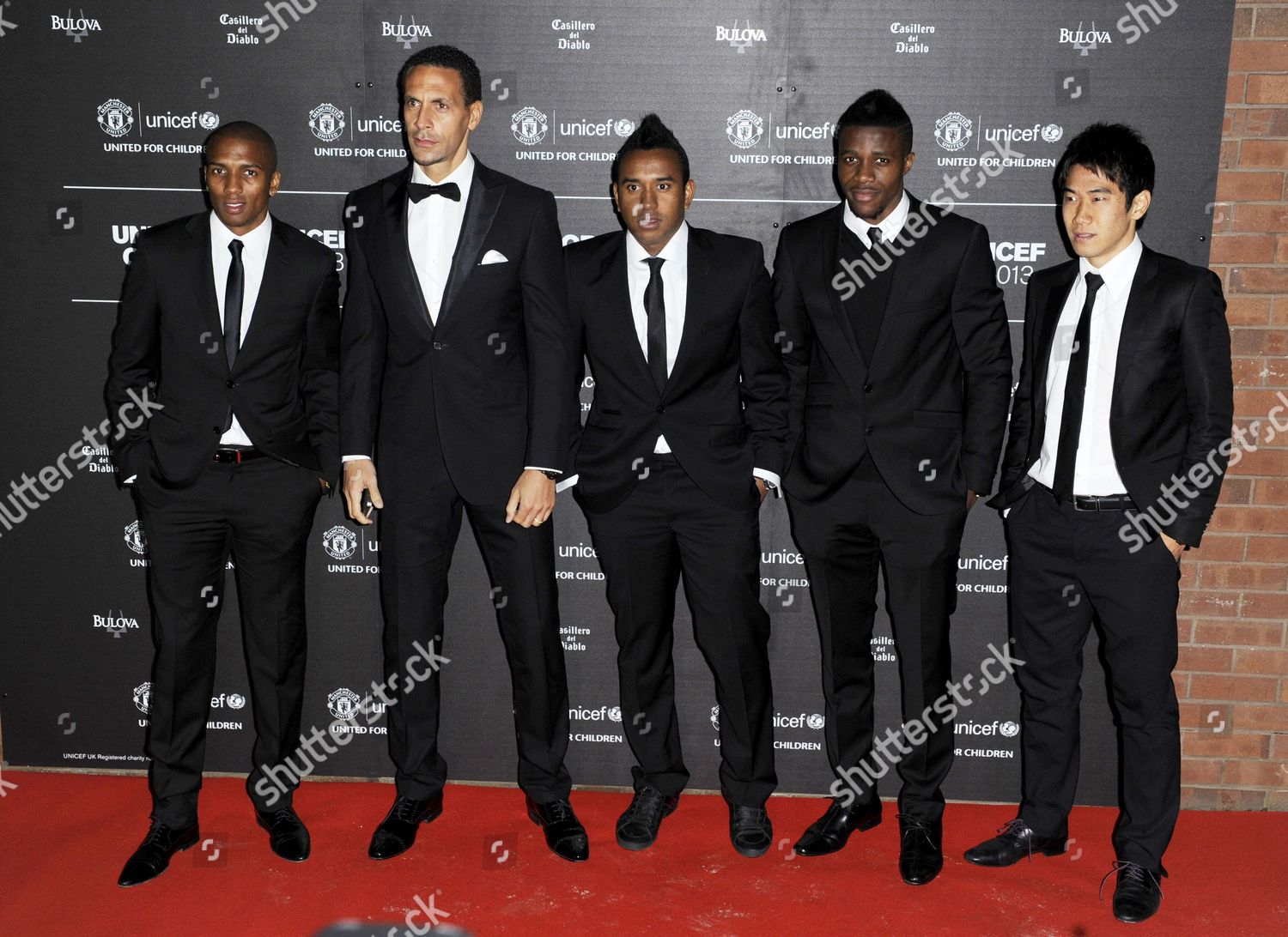 Ashley Young Rio Ferdinand Anderson Shinji Editorial Stock Photo ...