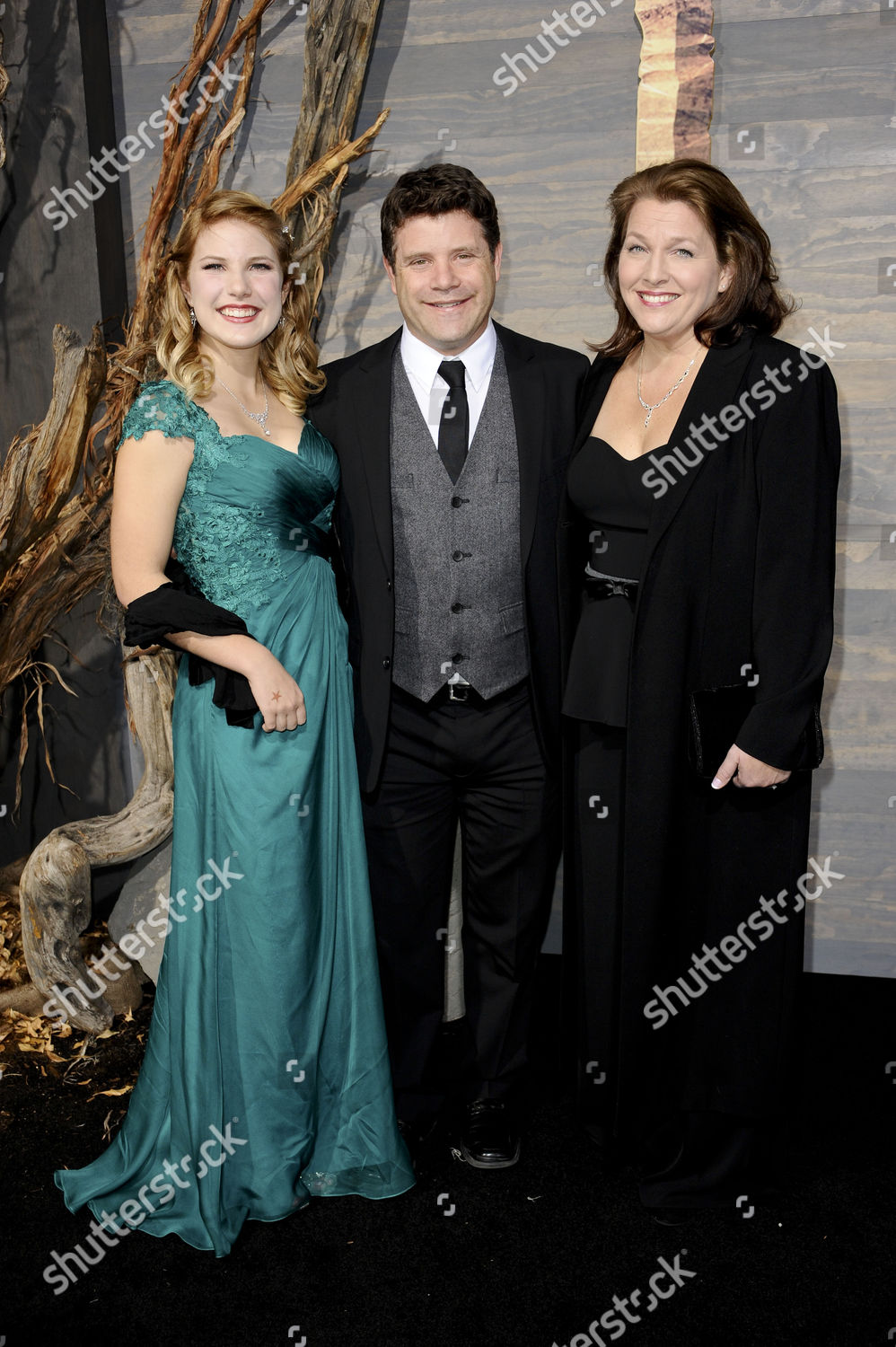 Sean Astin Christine Harrell Astin Alexandra Astin Editorial Stock
