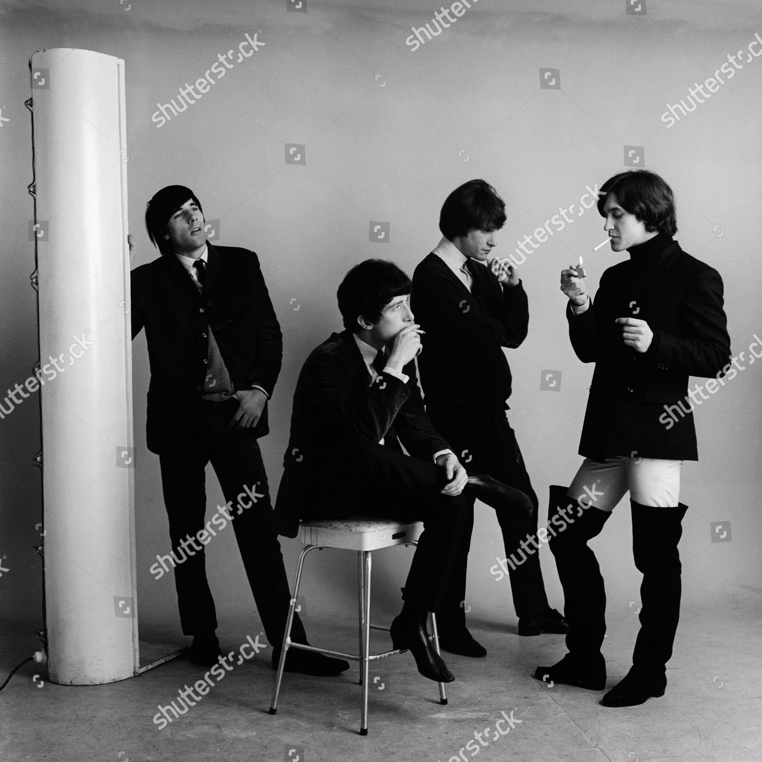 Kinks Ray Davies Mick Avory Dave Editorial Stock Photo - Stock Image