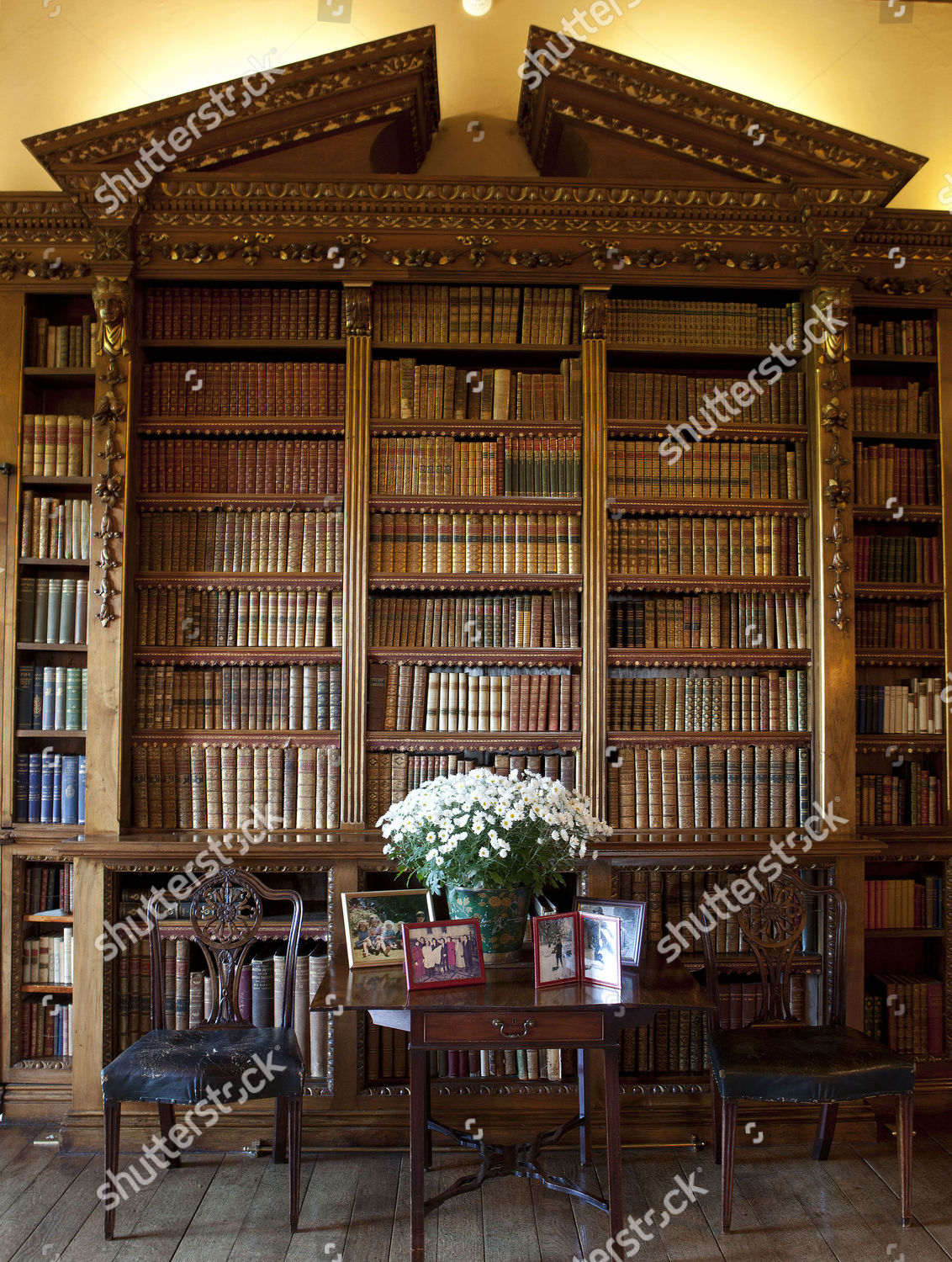 Highclere Castle Library Editorial Stock Photo Stock Image