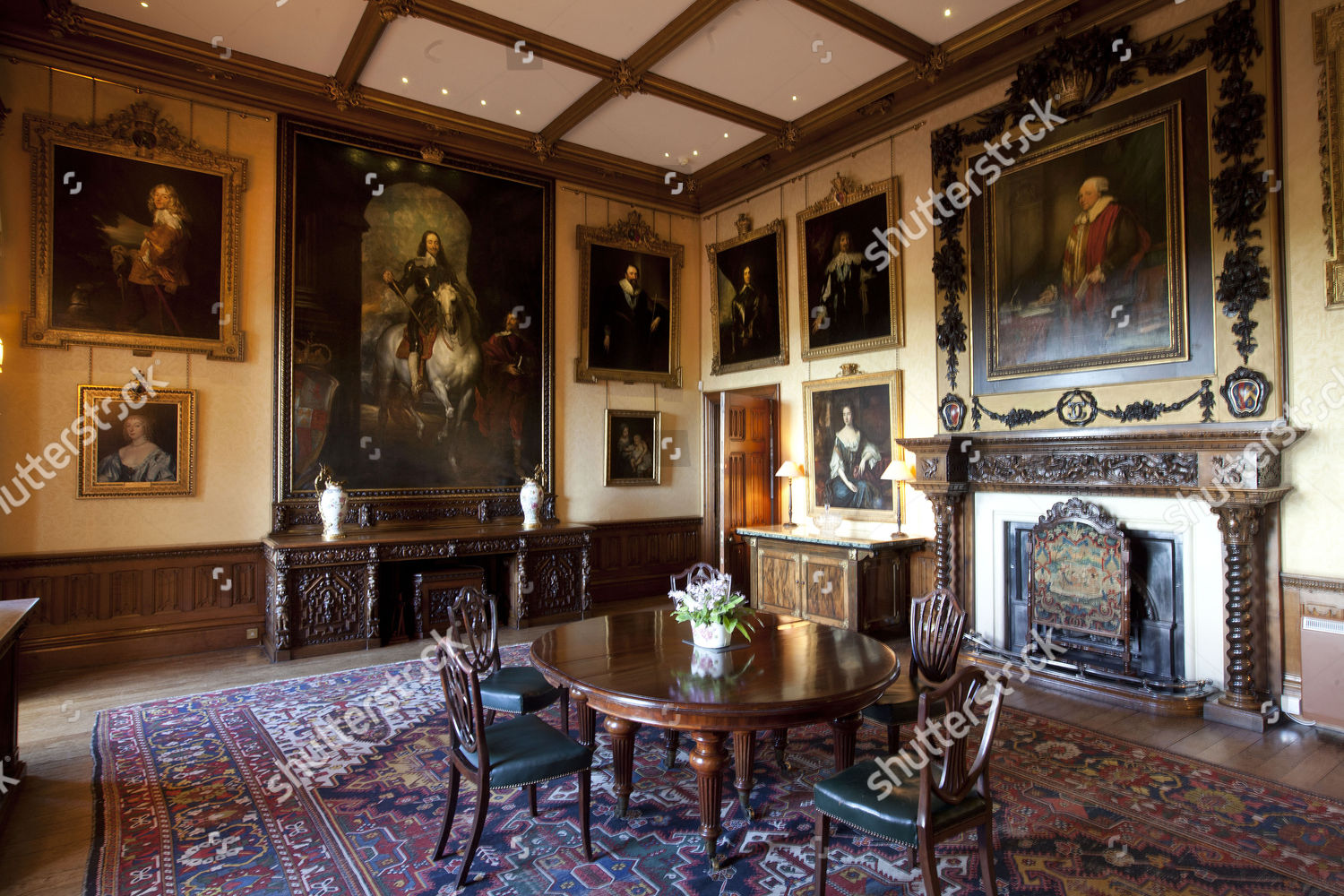highclere castle dining room painting