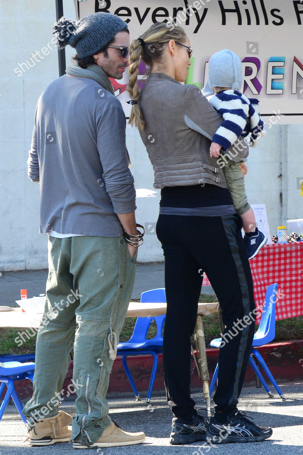 Elizabeth Berkley Husband Greg Lauren Their Editorial Stock Photo ...