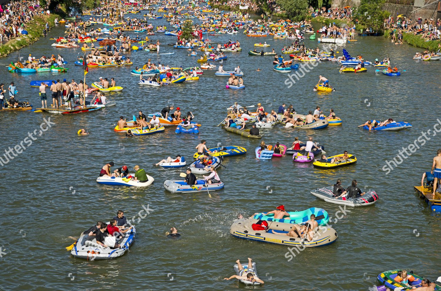 Nabada Traditional Water Parade On Danube Editorial Stock Photo Stock