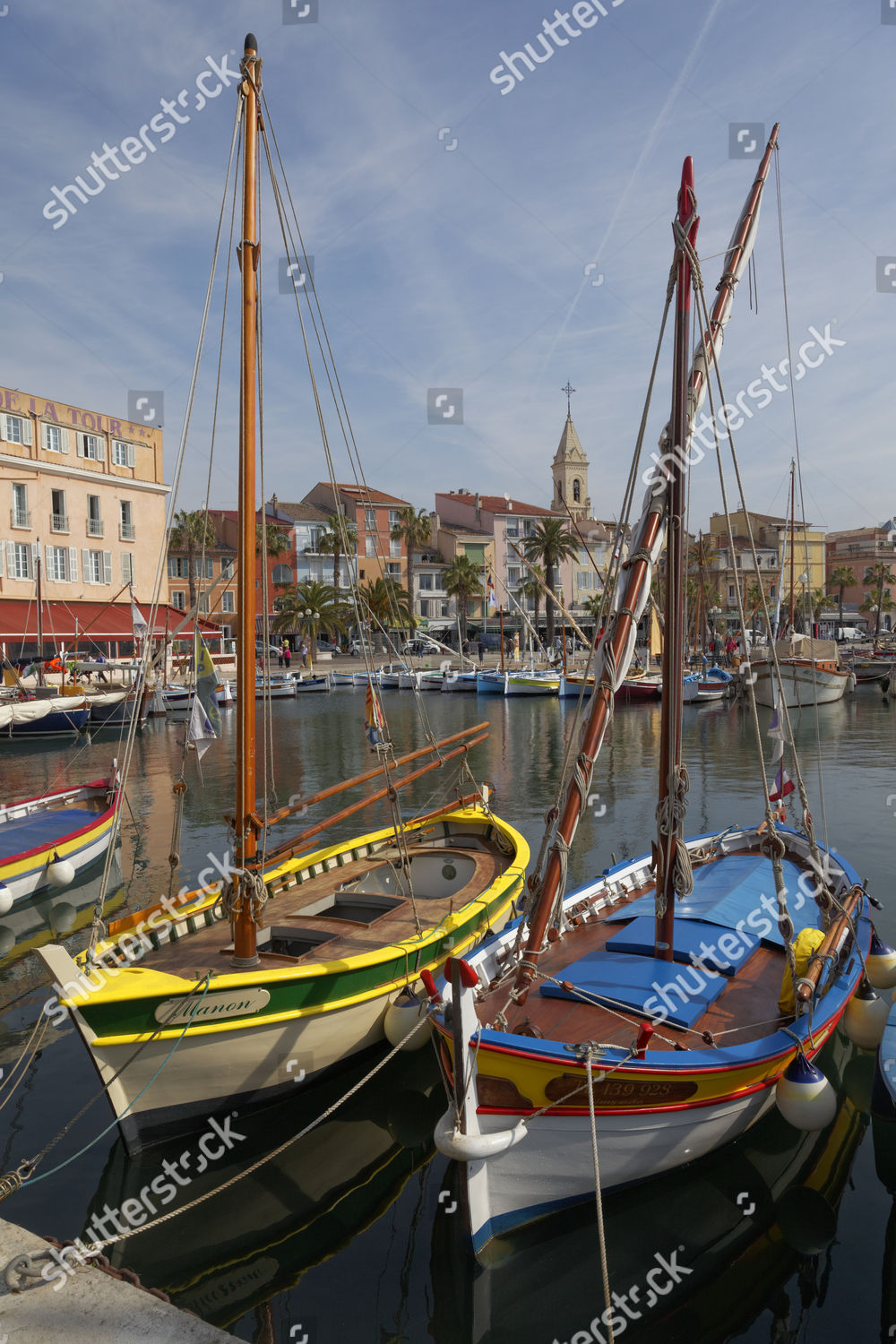 Traditional Wooden Fishing Boats Called Pointu Editorial Stock Photo ...