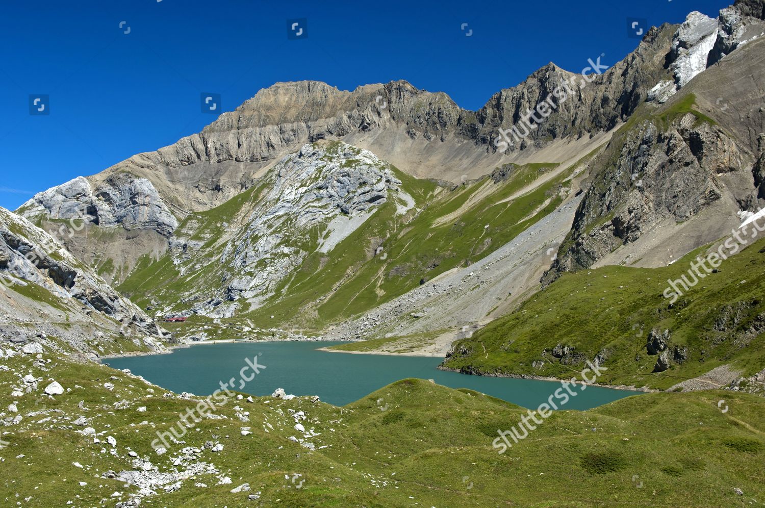 reservoir-sanetsch-dam-lac-de-lac-editorial-stock-photo-stock-image
