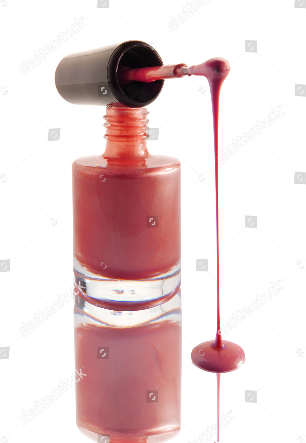 Nail Varnish Dripping Nail Varnish Brush Editorial Stock Photo Stock