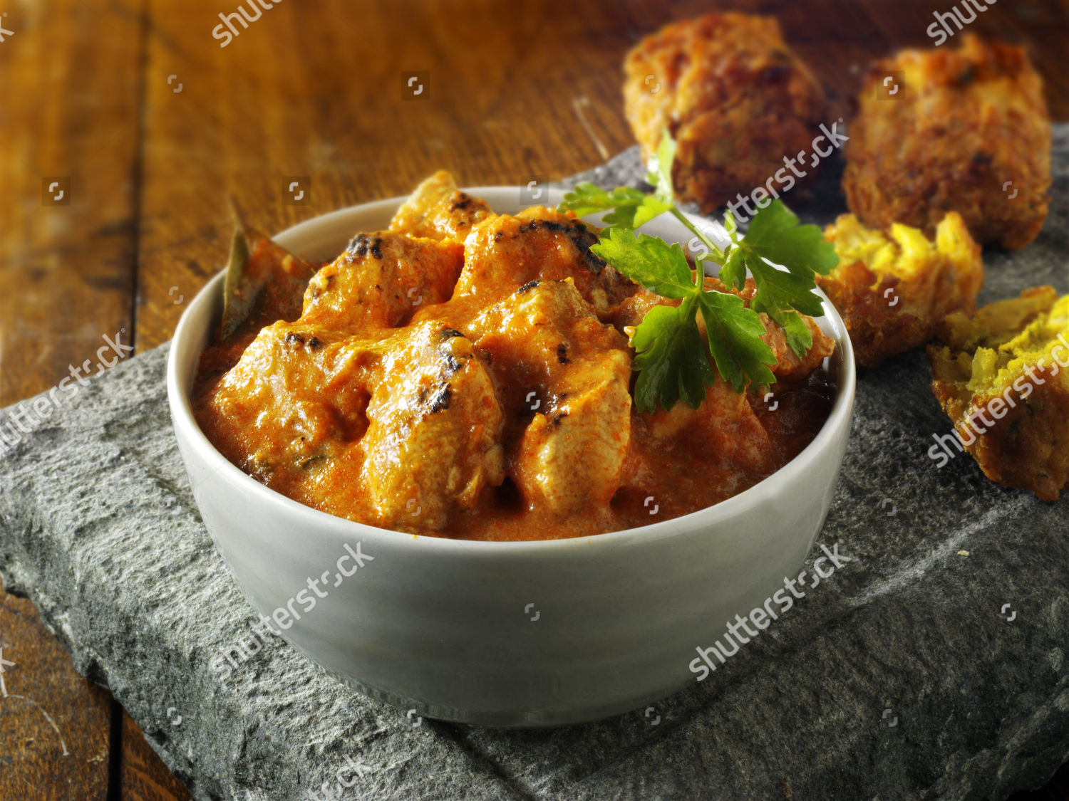 Indian Butter Chicken Curry Editorial Stock Photo - Stock Image
