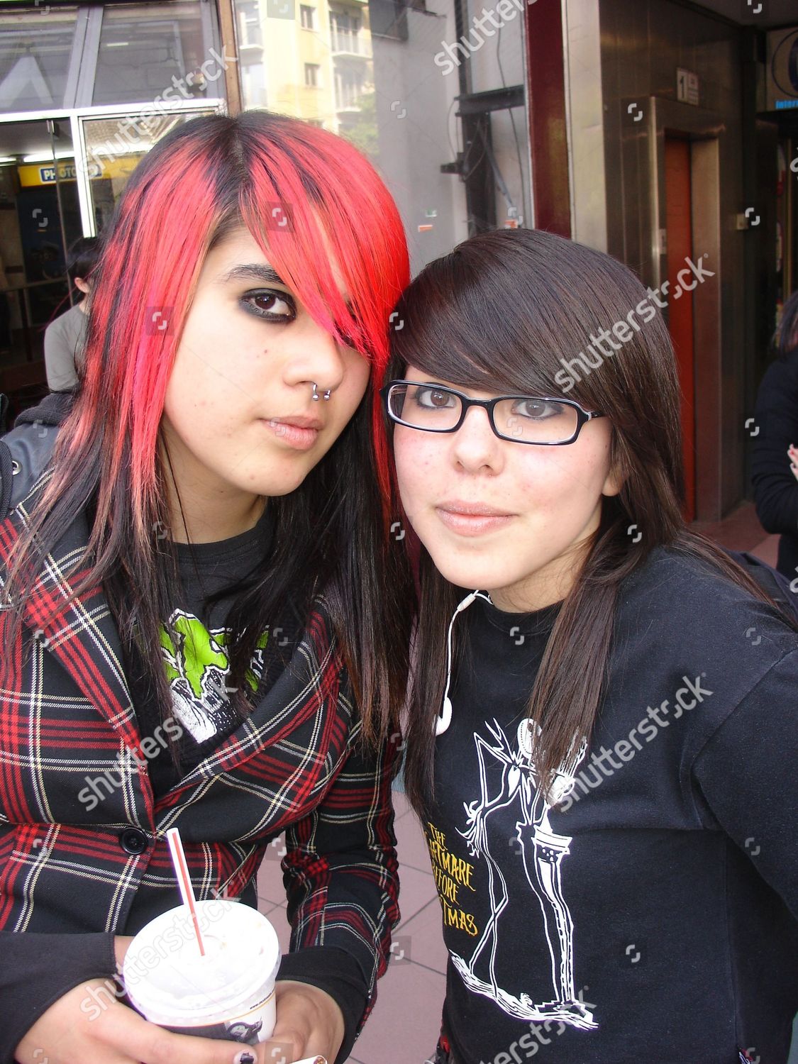 Two Female Emo Friends Santiago 2007 Editorial Stock Photo - Stock ...