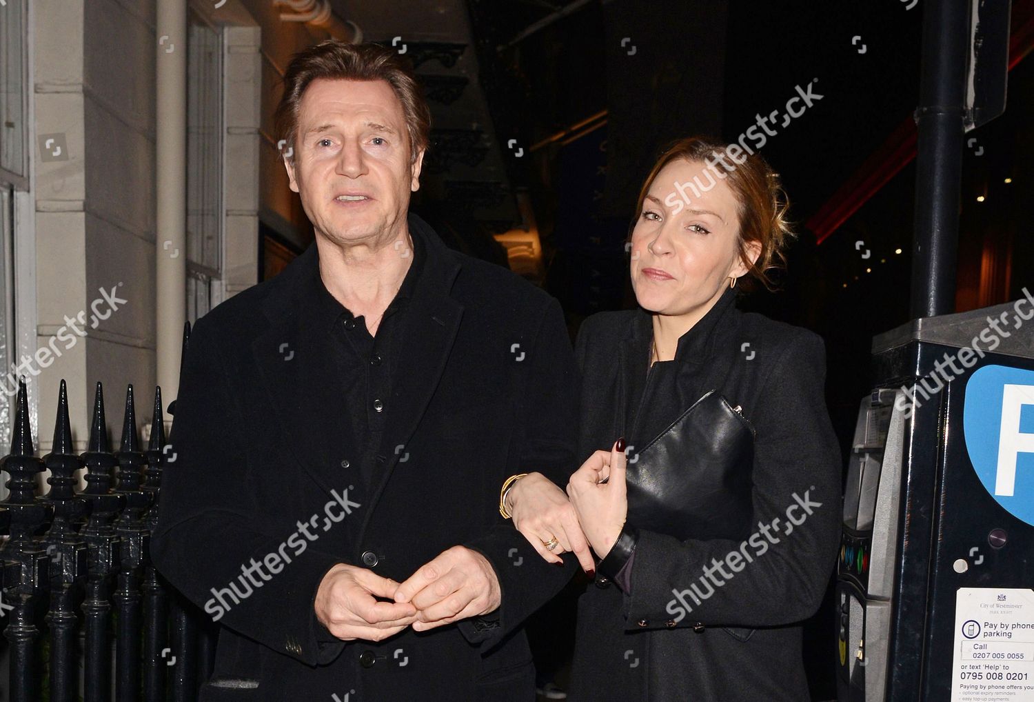 Liam Neeson His Girlfriend Freya St Editorial Stock Photo - Stock Image