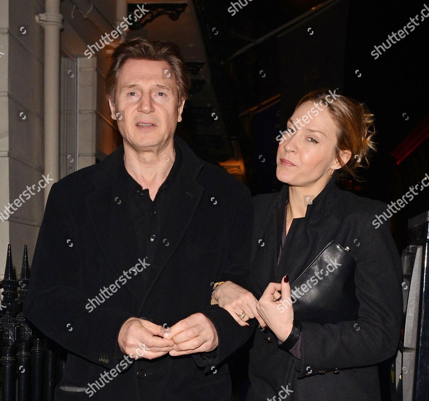 Liam Neeson His Girlfriend Freya St Editorial Stock Photo - Stock Image