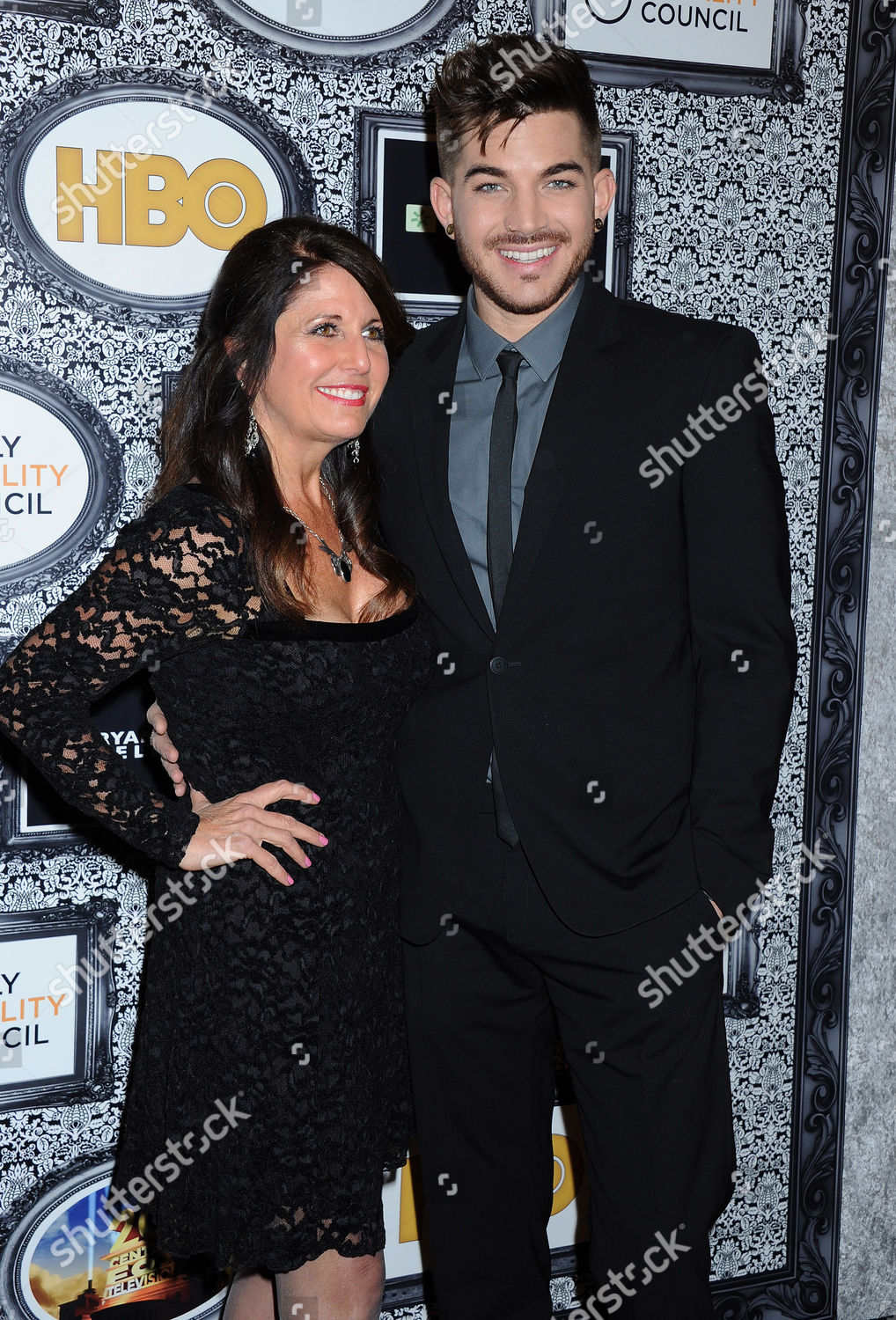 Adam Lambert Mother Leila Editorial Stock Photo Stock Image