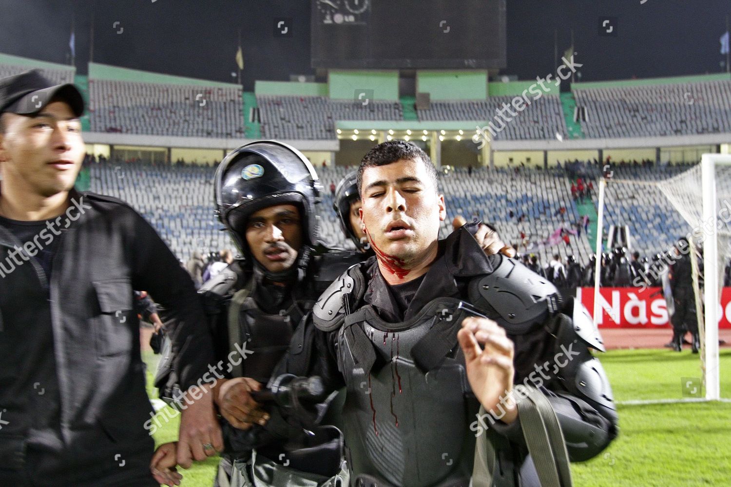 Injured Riot Policeman Editorial Stock Photo - Stock Image | Shutterstock