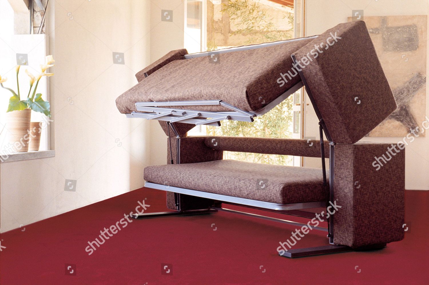 Sofa Bed Transforming Into Bunk Bed Editorial Stock Photo Stock