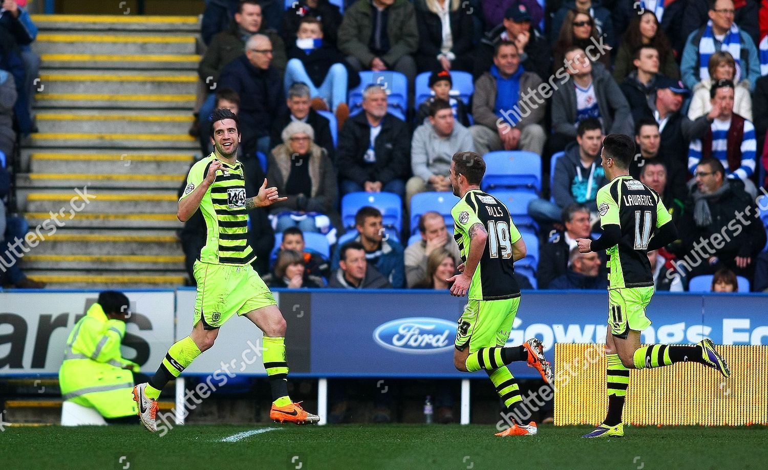 Yeovil Towns Shane Duffy Celebrates Scoring Editorial Stock Photo ...