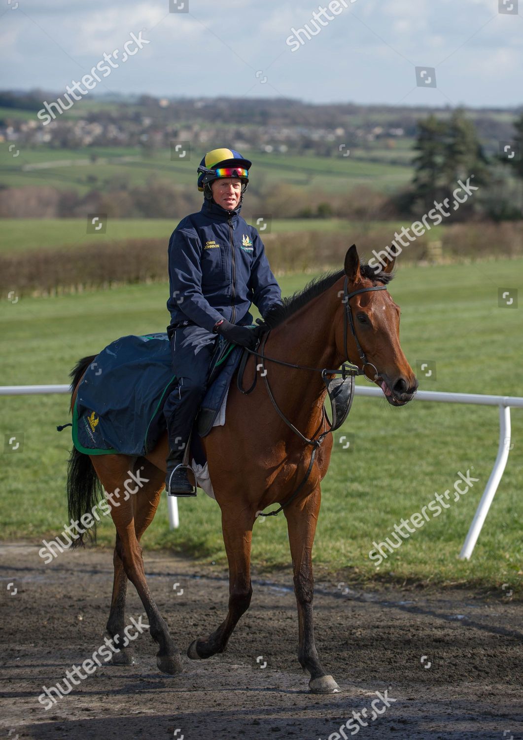 Chris Johnson Exercises One Horses Mark Johnston Editorial Stock Photo Stock Image Shutterstock
