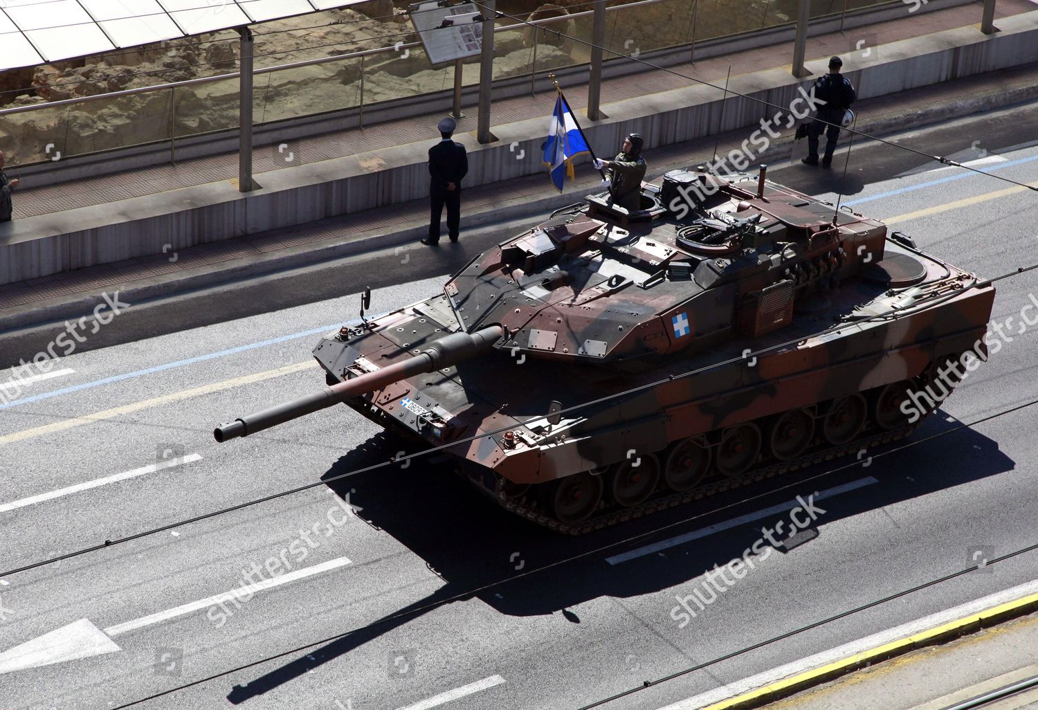 Greek Army Leopard 2a6hel Tank Seen Editorial Stock Photo - Stock Image ...