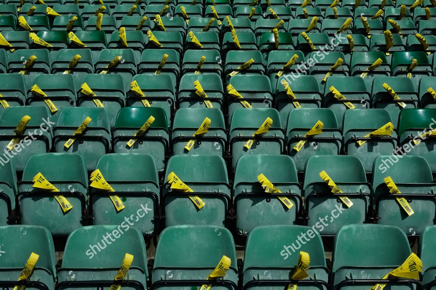 Paper Clappers Noisemakers On Seats Carrow Road Editorial