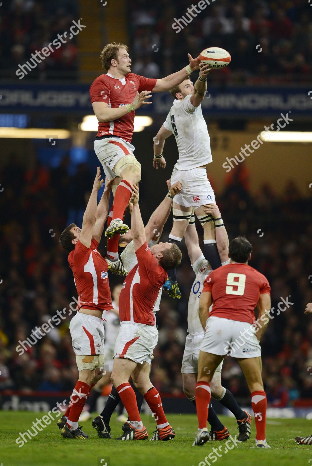 Lineout Rugby Union Six Nations Championship Editorial Stock Photo