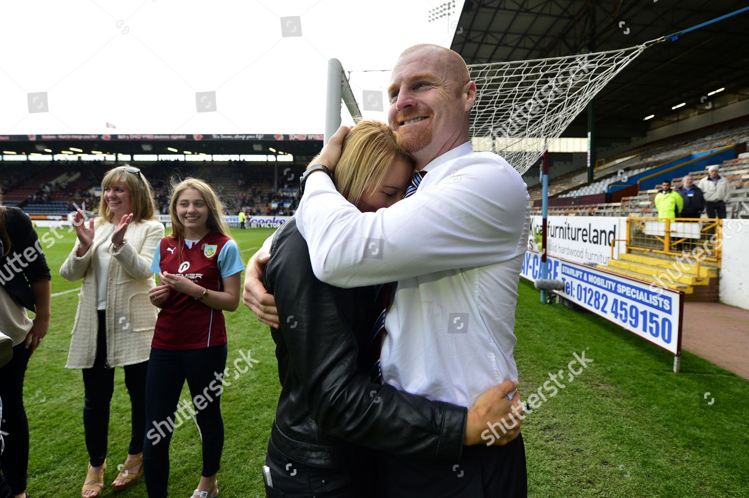 Burnley Manager Sean Dyche Hugs His Editorial Stock Photo - Stock Image ...