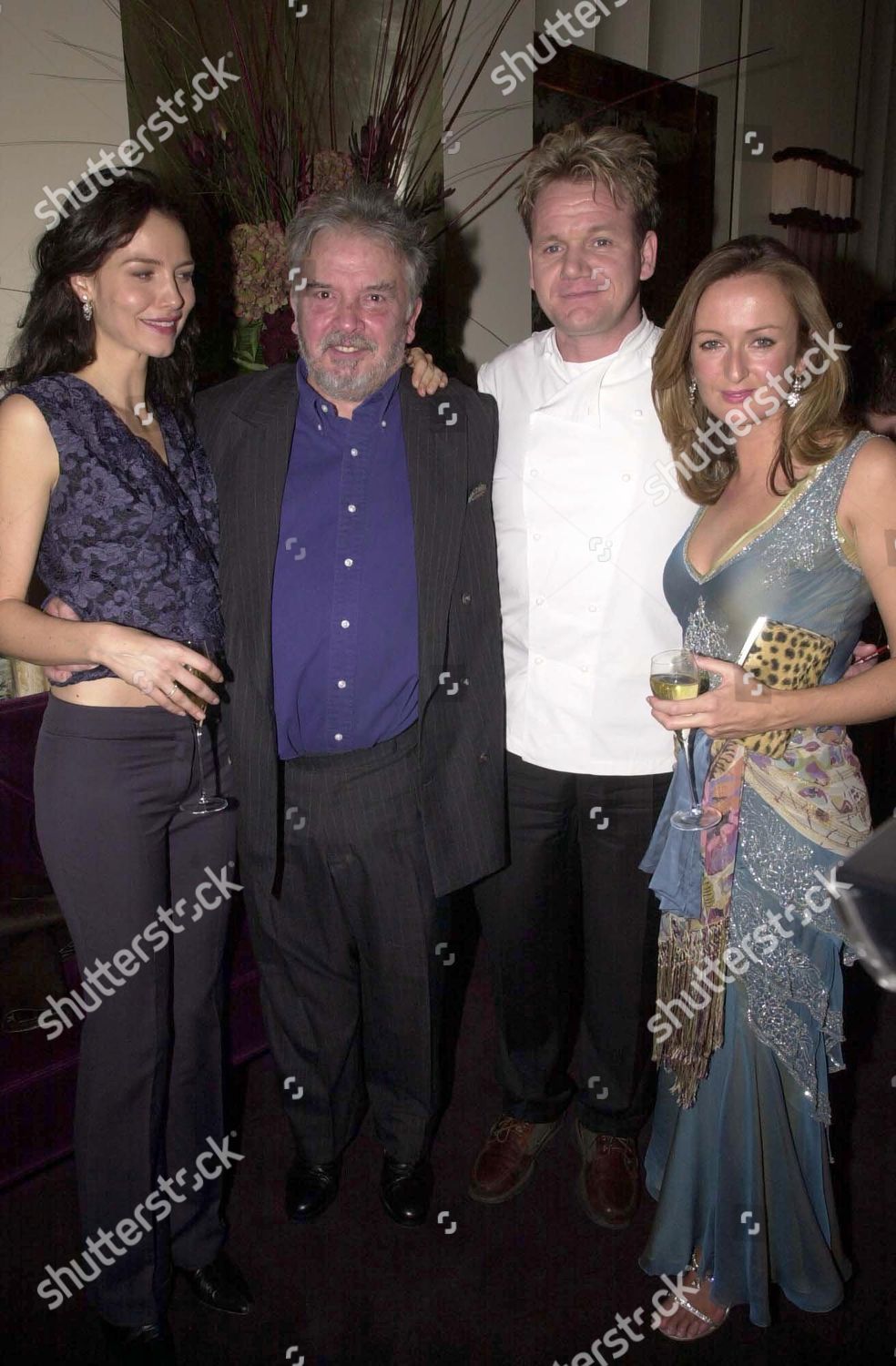Saffron Burrows David Bailey Gordon Ramsay Foto de stock de contenido