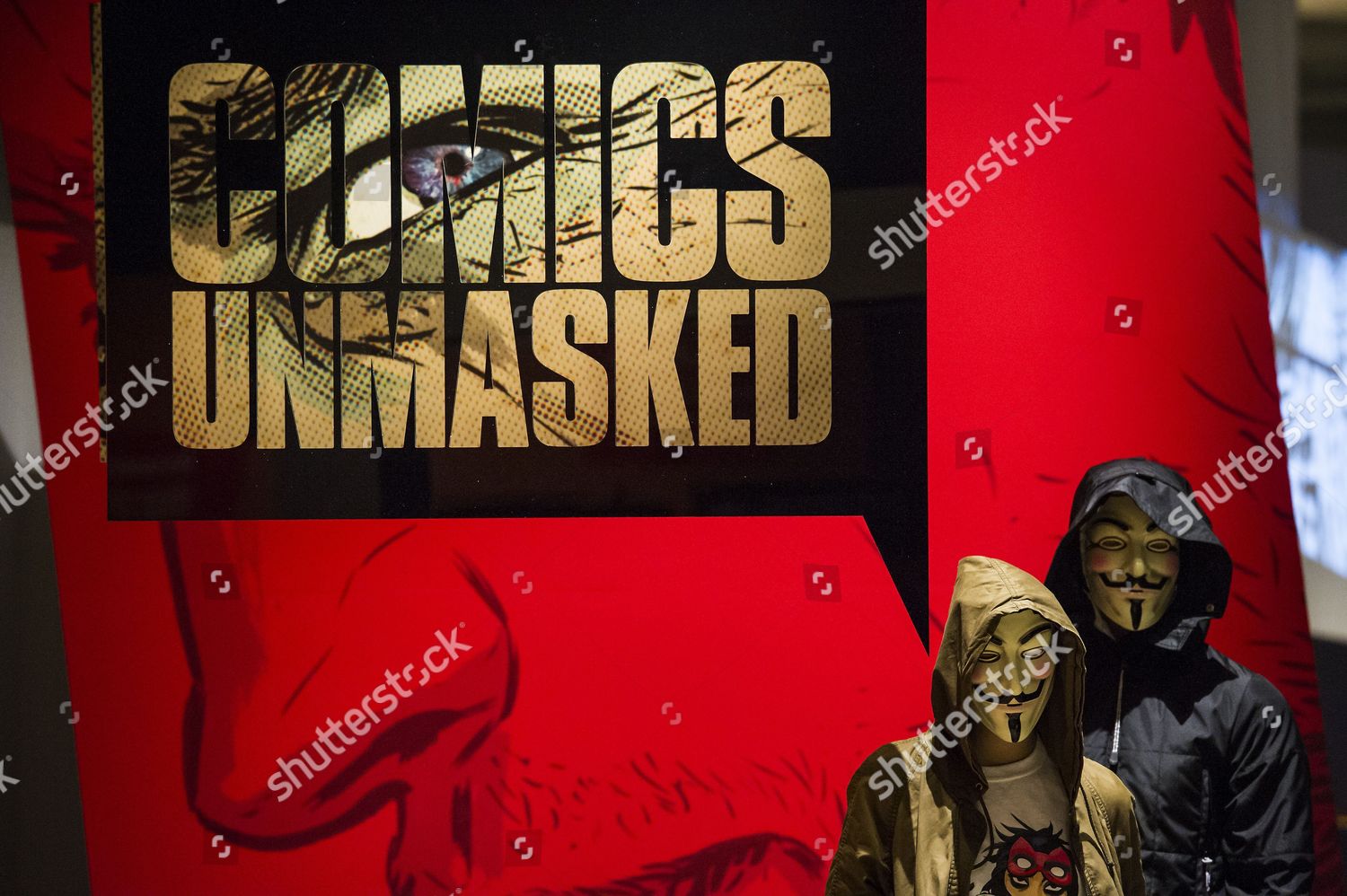 Comics Unmasked Art Anarchy Uk Exhibition Editorial Stock Photo - Stock