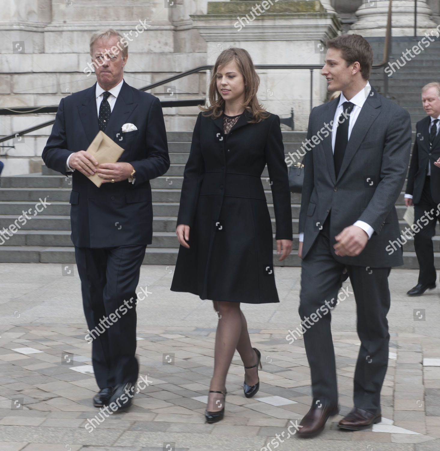 Mark Thatcher His Children Amanda Thatcher Michael Redakcionnaya Stokovaya Fotografiya Stokovoe Izobrazhenie Shutterstock