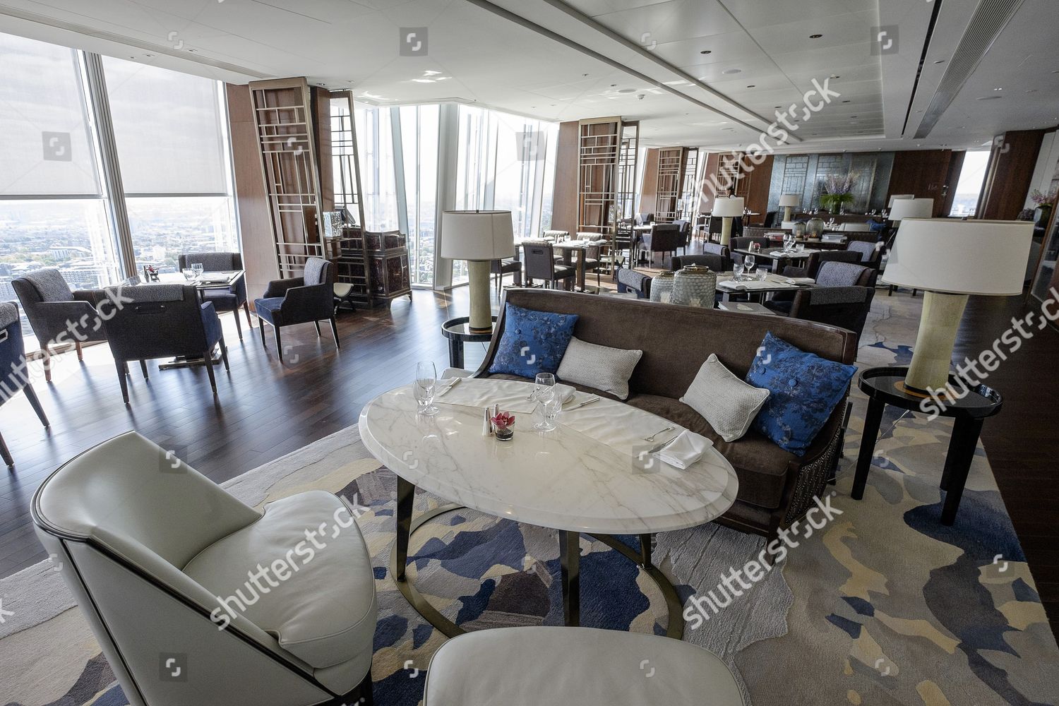 Restaurant Lounge Area On Level 35 Shard Editorial Stock