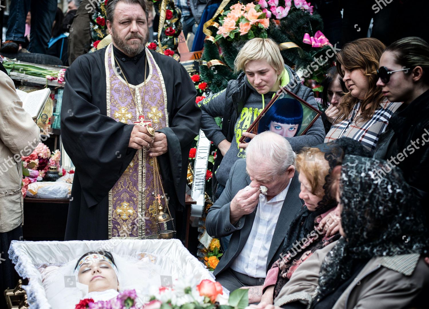 Funeral Yulia Izotova Igorevna Editorial Stock Photo - Stock Image ...