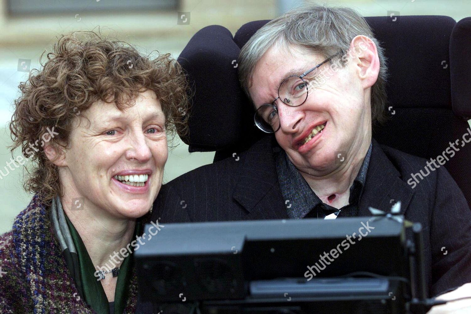 Stephen Hawking His Wife Elaine Editorial Stock Photo - Stock Image