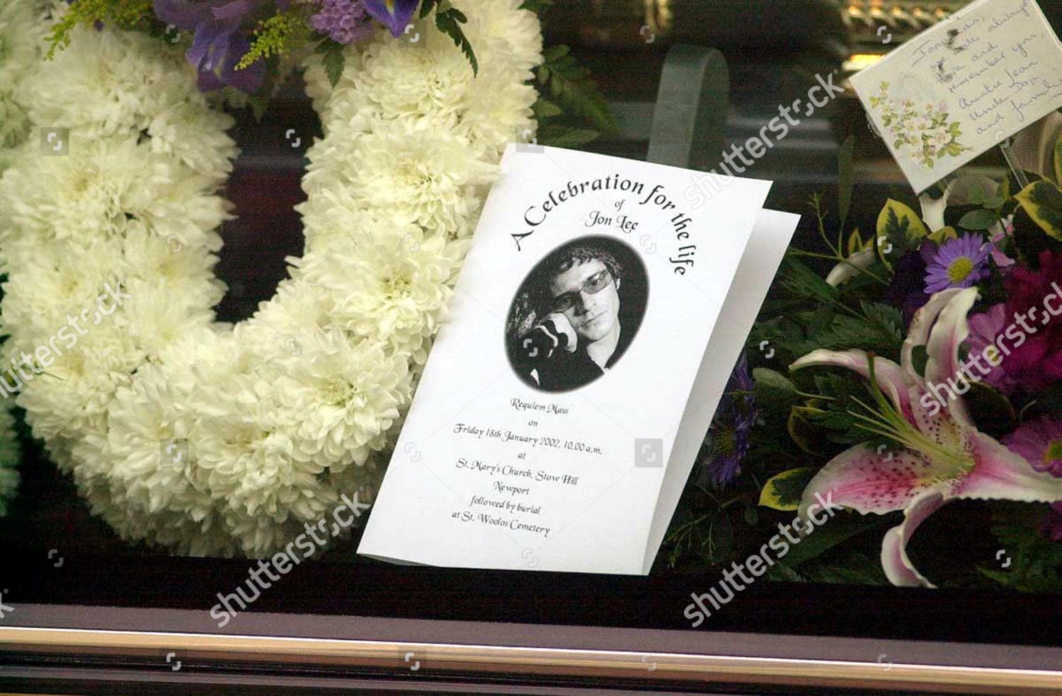 Order Service Pamphlet Inside Hearse Funeral Feeder Editorial