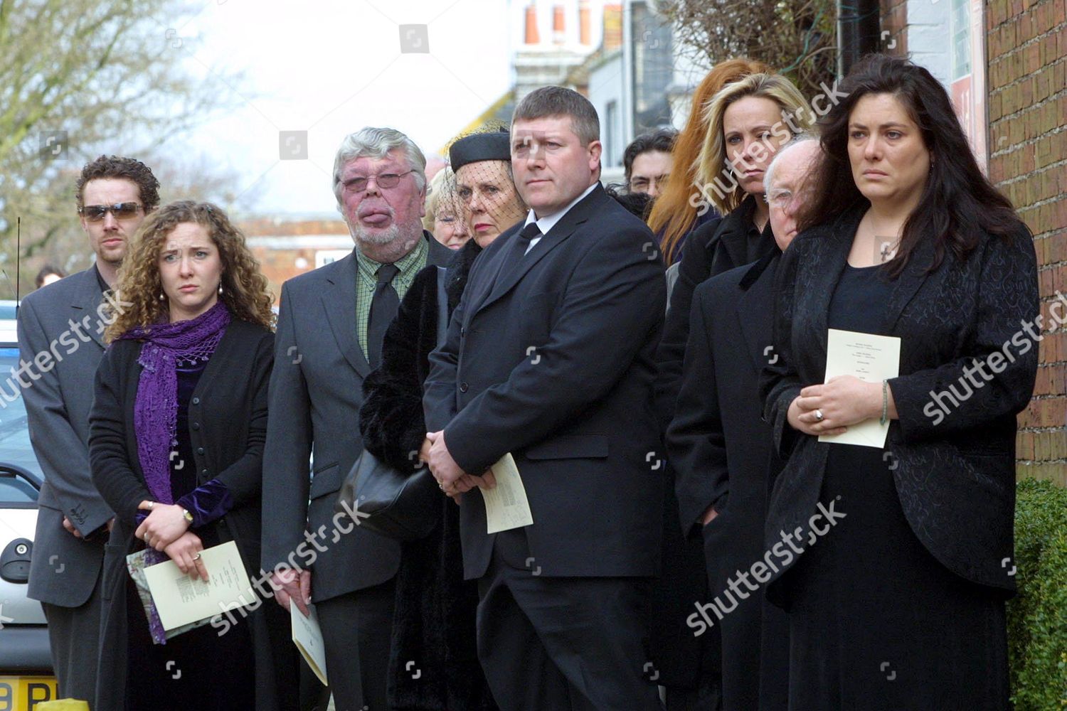 Mourners Funeral Spike Milligan Editorial Stock Photo - Stock Image ...