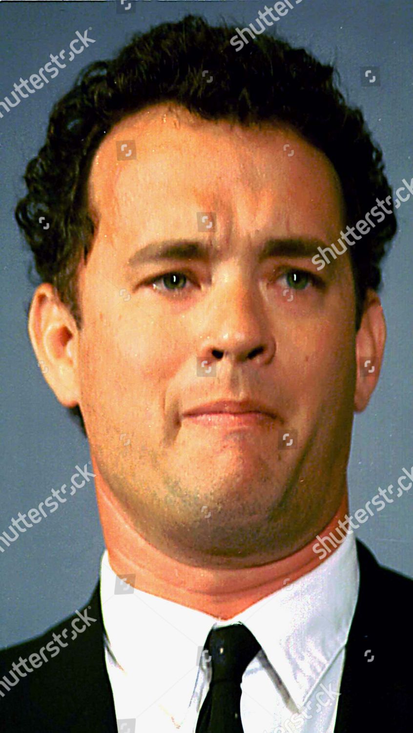 Actor Tom Hanks Speaks During National Press Editorial Stock Photo