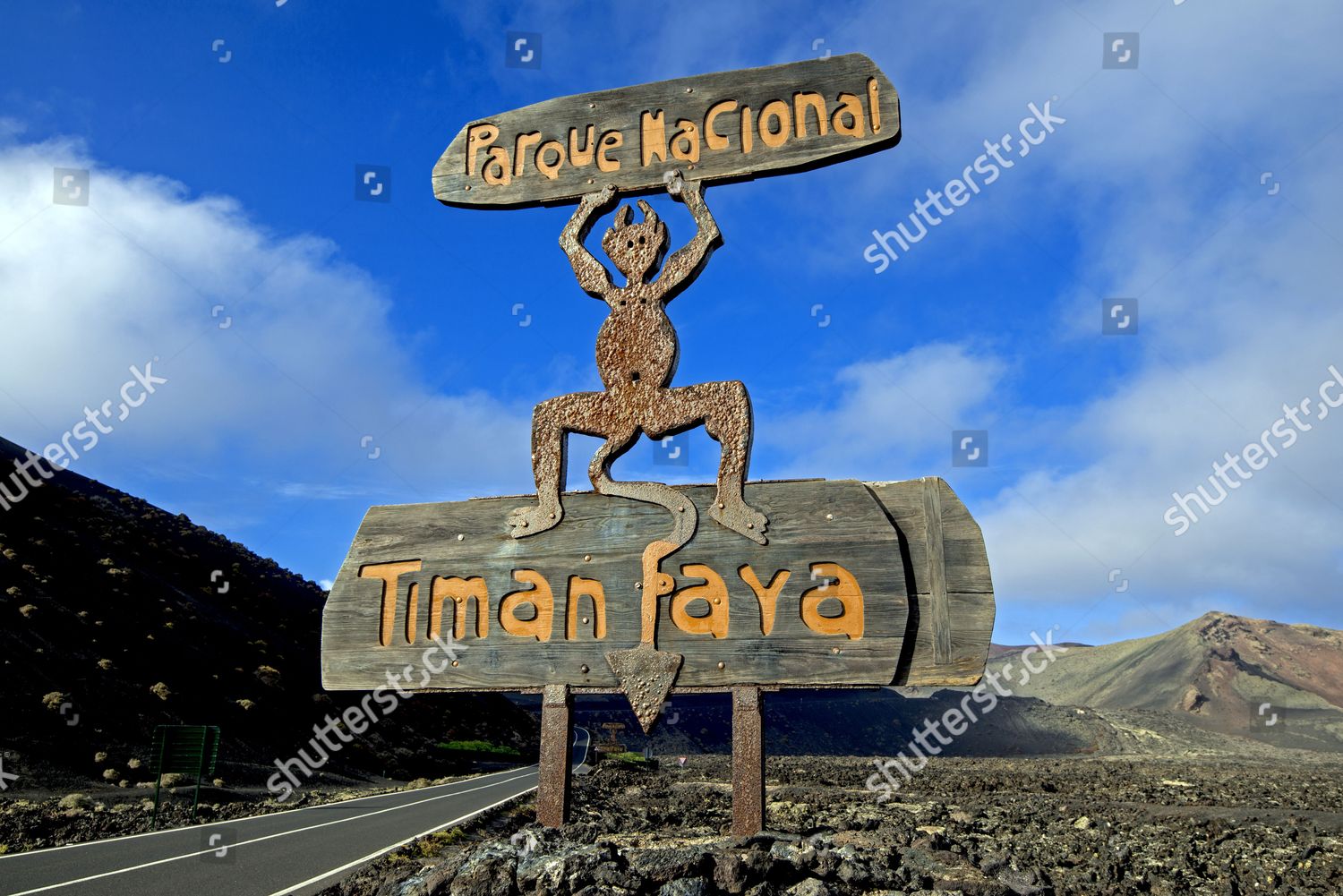 National Park Timanfaya Entrance Editorial Stock Photo Stock Image