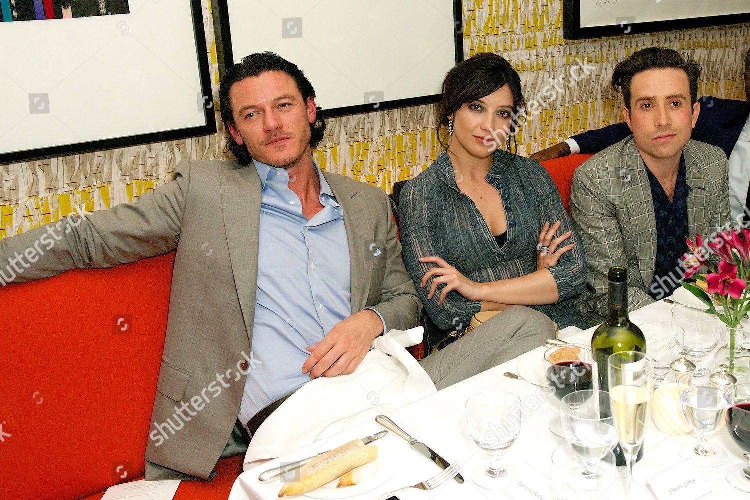 Luke Evans Daisy Lowe Nick Grimshaw Editorial Stock Photo Stock Image