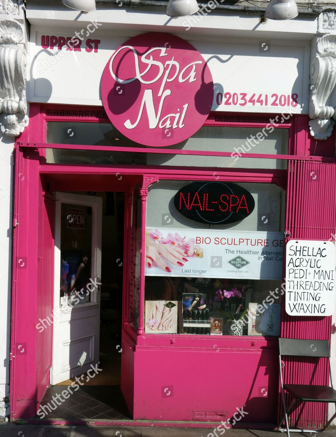 Spa Nail Nail Bar Islington London Editorial Stock Photo Stock Image