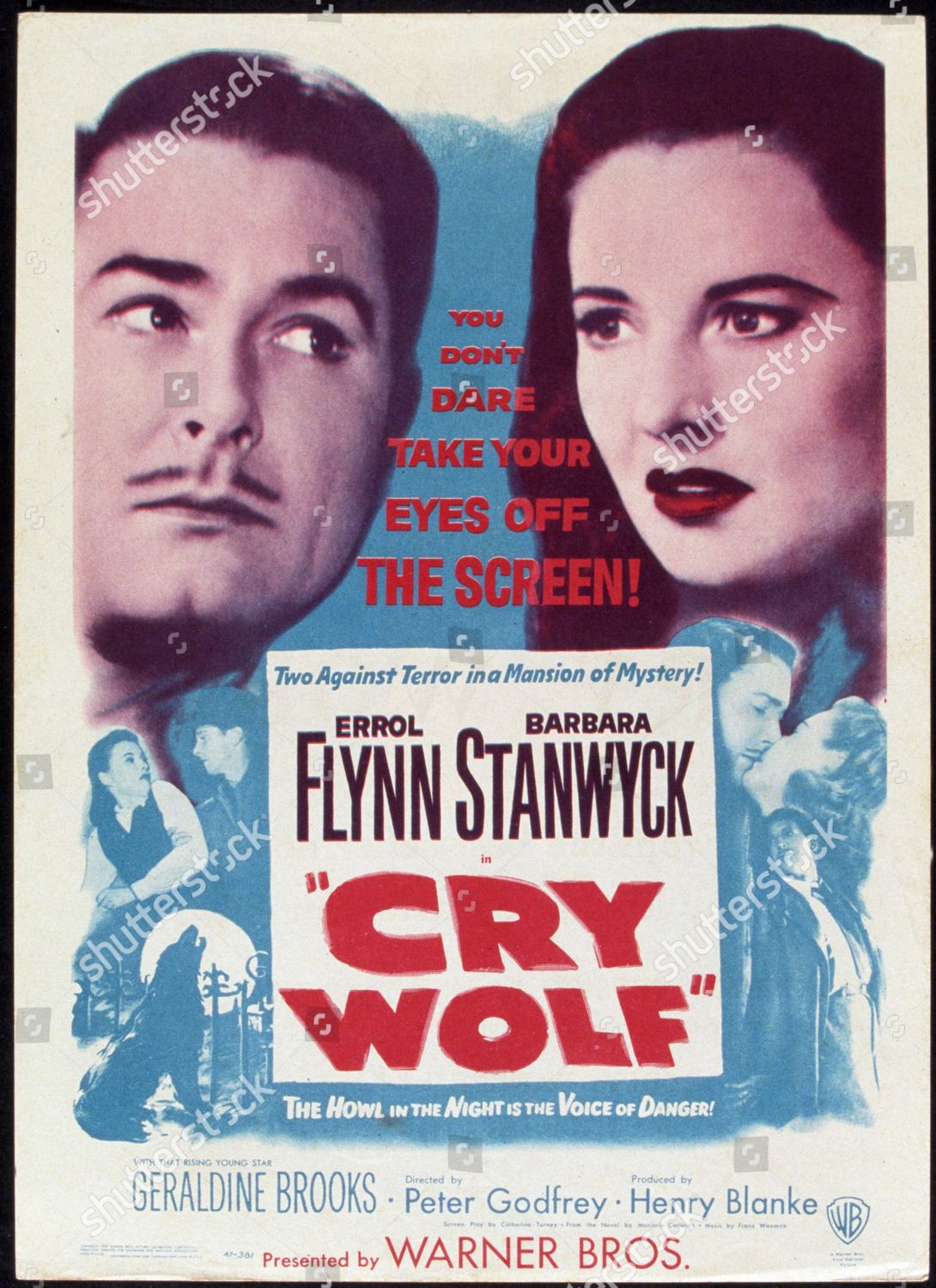 Film Stills Cry Wolf 1947 Errol Editorial Stock Photo - Stock Image ...