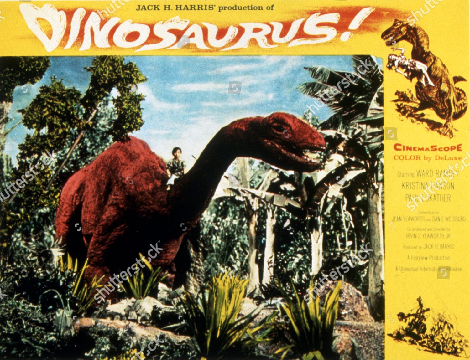 Film Stills Dinosaurus 1960 Irvin Yeaworth Editorial Stock Photo