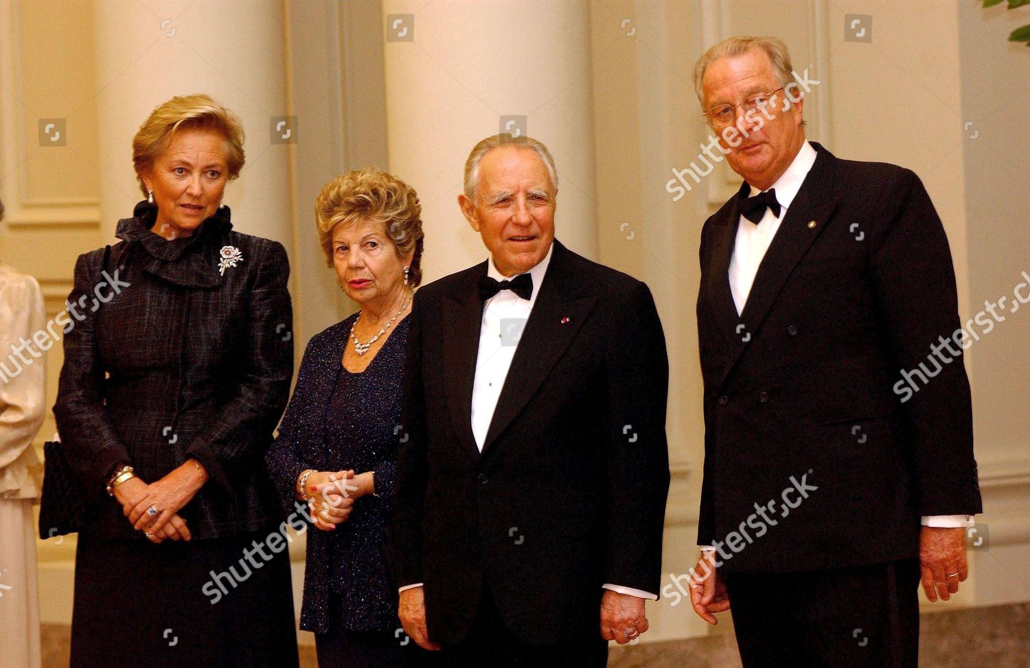 STATE VISIT OF ITALIAN PRESIDENT CARLO AZEGLIO CIAMPI TO BELGIUM - 16 OCT 2002: стоковое фото