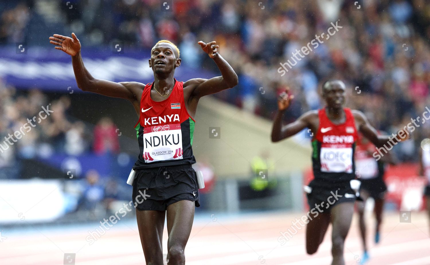 Kenyas Caleb Ndiku Wins Mens 5000m Editorial Stock Photo Stock Image