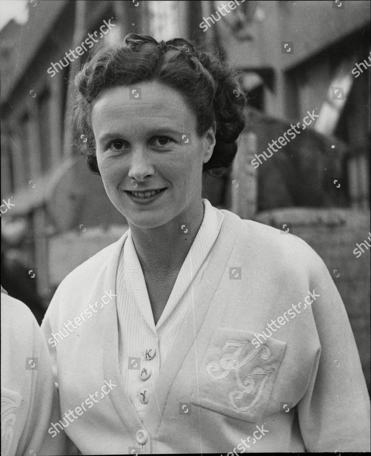 Kay Tuckey Tennis Player Pictured Wimbledon Editorial Stock Photo ...