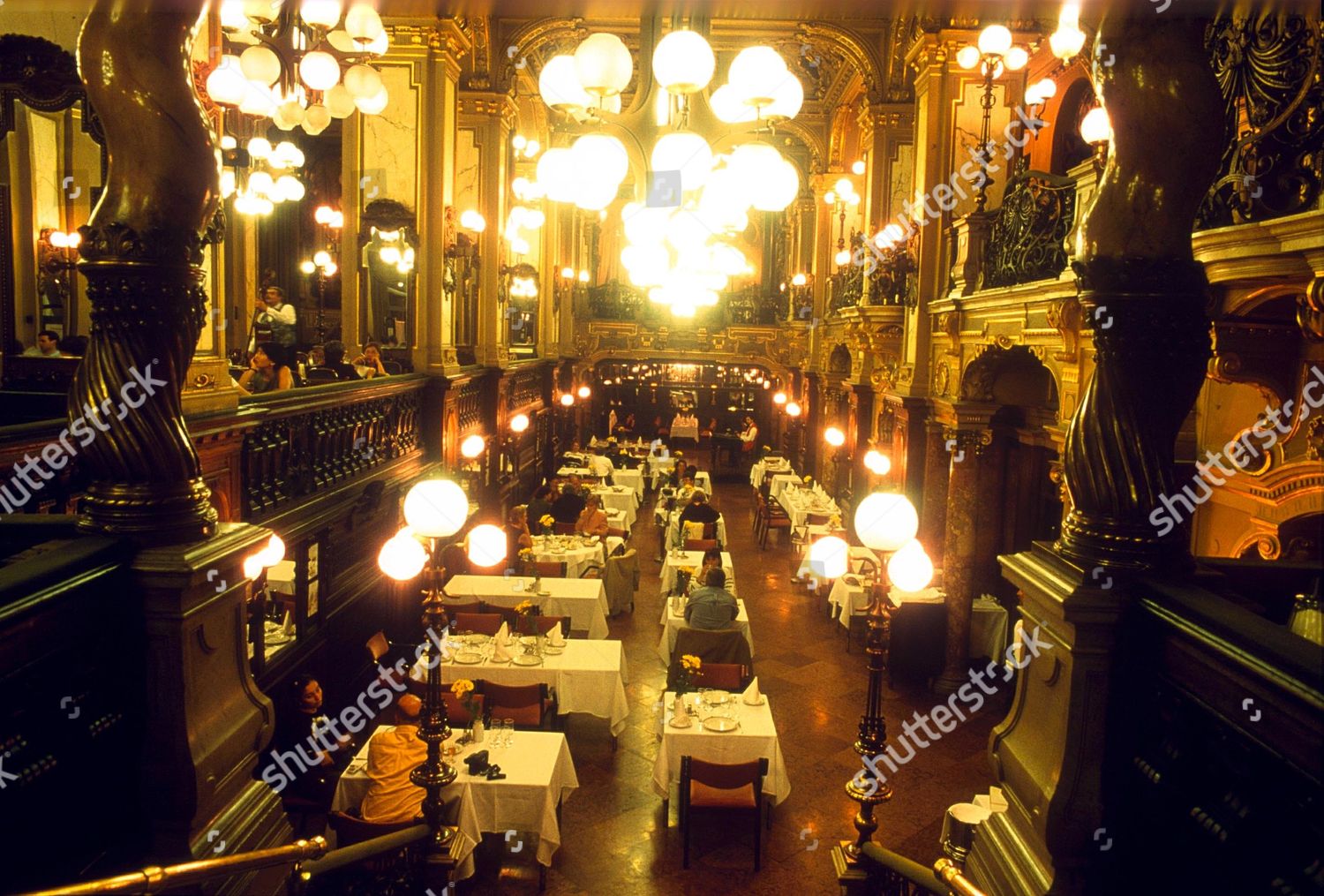 Art Deco Restaurant New York Budapest Editorial Stock Photo - Stock