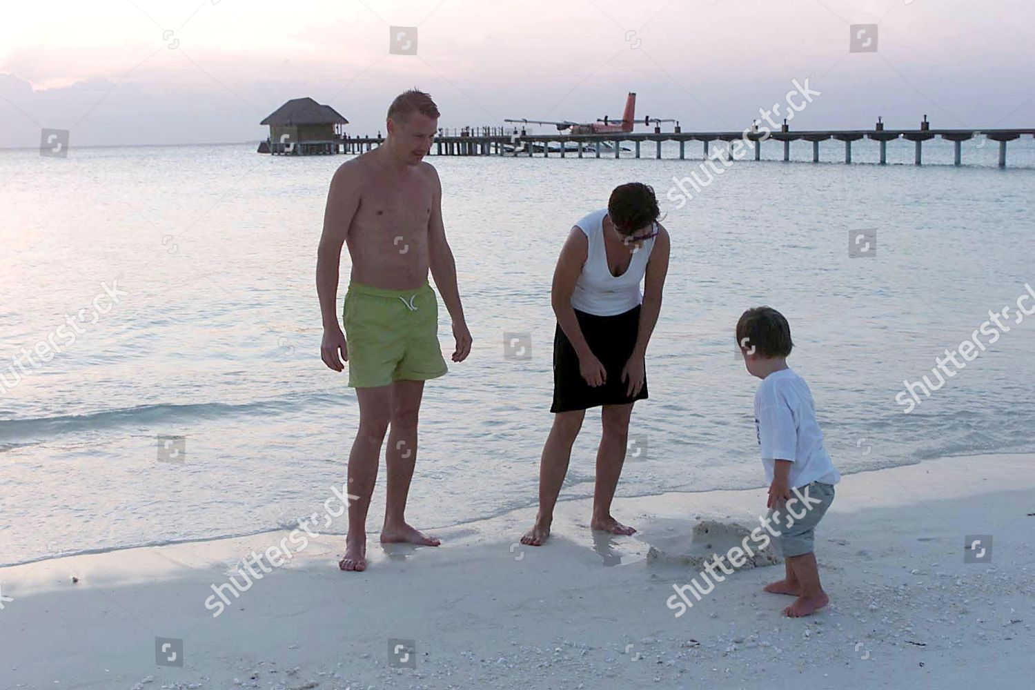 Mika Hakkinen Wife Erja Son Hugo Editorial Stock Photo - Stock Image