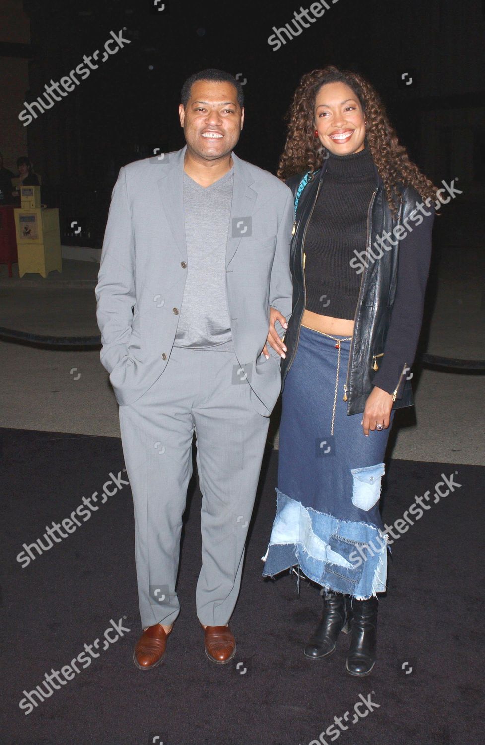 Laurence Fishburne Gina Torres Editorial Stock Photo Stock Image